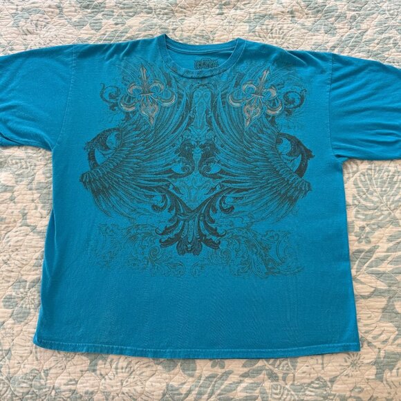 MMA Elite Blue Graphic T-Shirt 2XL Honor Respect Design - Picture 1 of 4
